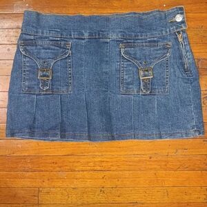 Classic Blue Denim Mini Skirt